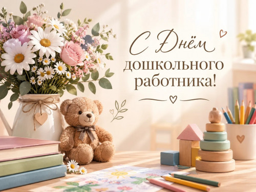 С ДНЁМ ДОШКОЛЬНОГО РАБОТНИКА!